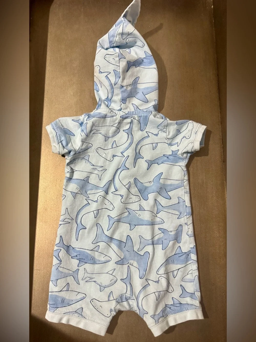 Shark Romper with Hood